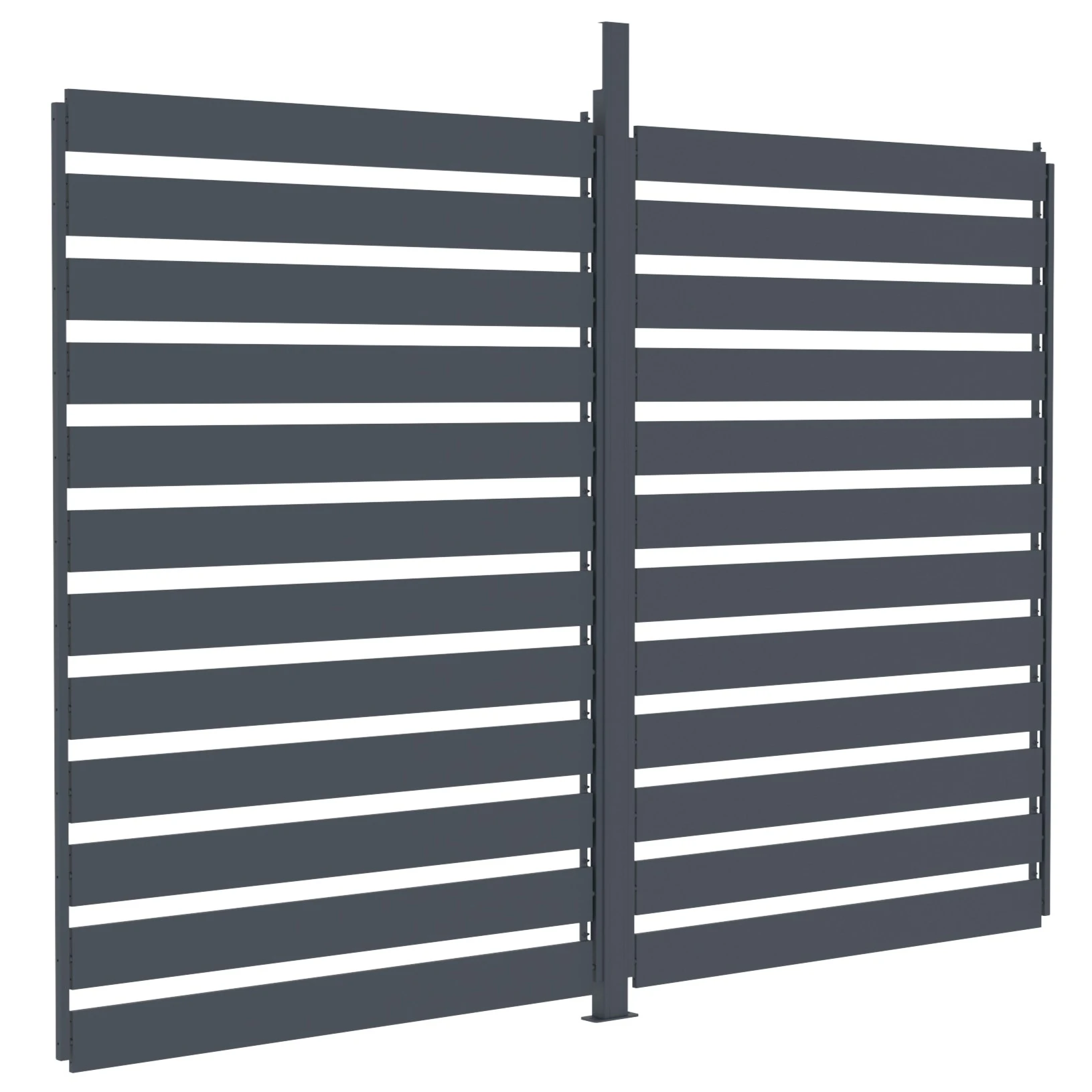 Persiana lateral ajustable de aluminio antracita para pérgola | 3m – Image 3