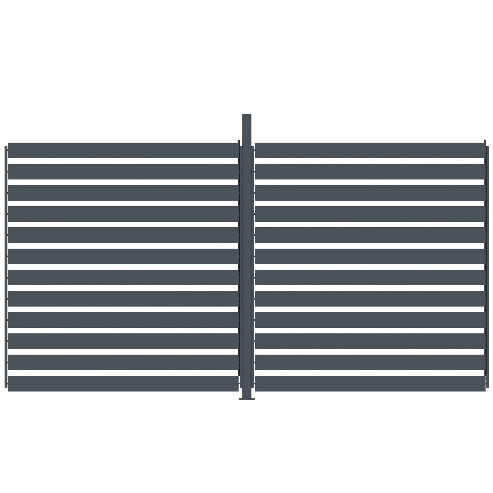 Persiana lateral ajustable de aluminio antracita para pérgola | 4m – Image 6