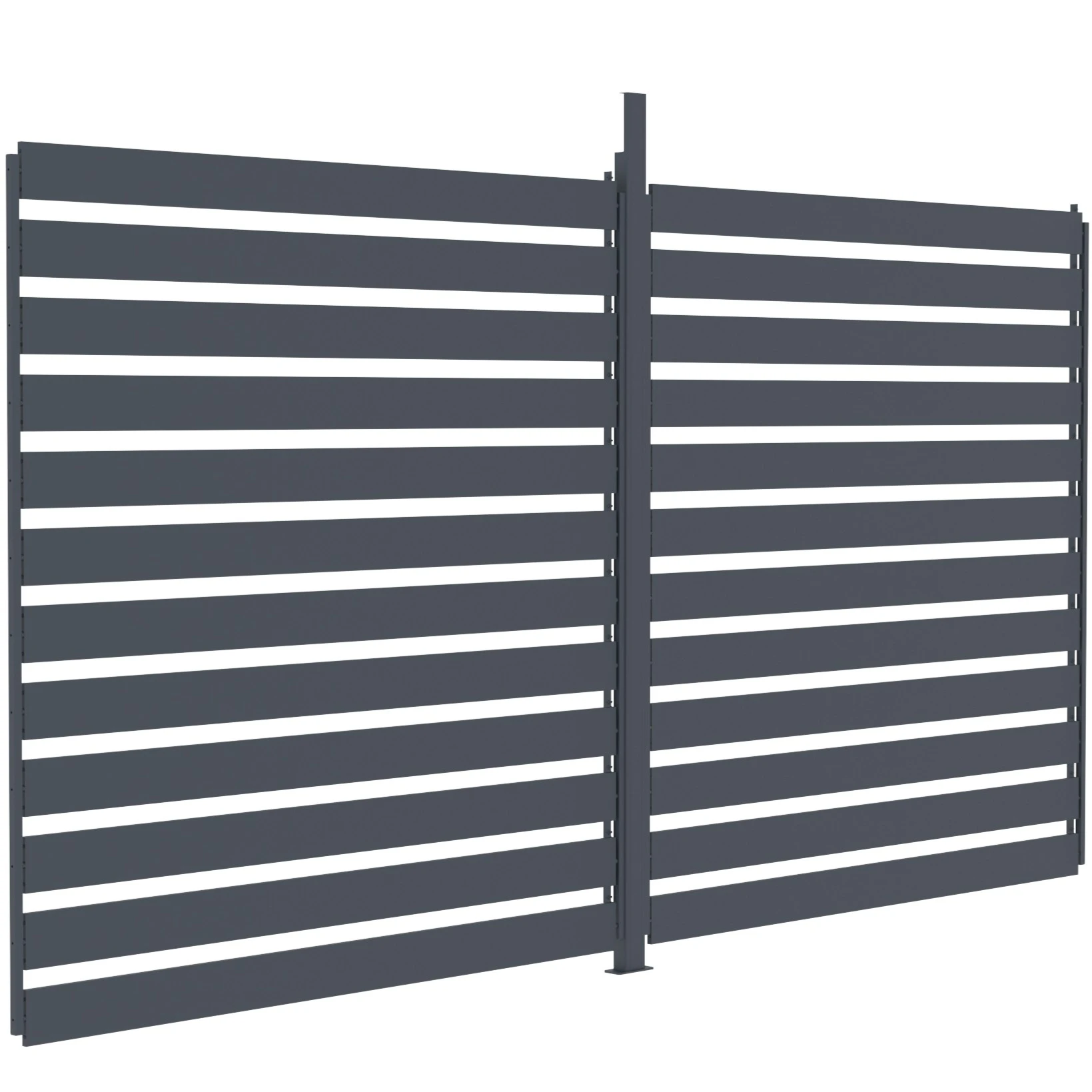 Persiana lateral ajustable de aluminio antracita para pérgola | 4m – Image 5