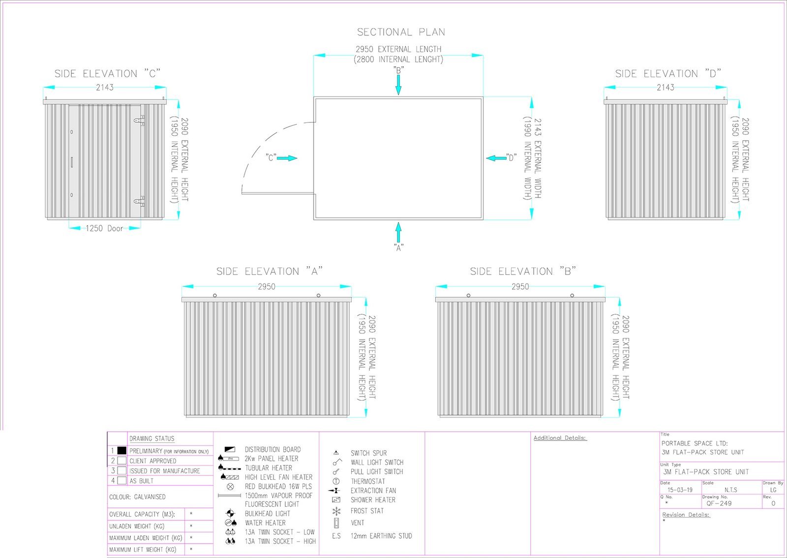 CONTENEDOR DE ALMACENAMIENTO FLAT PACK 3M X 2.1M – GALVANIZADO – Image 7