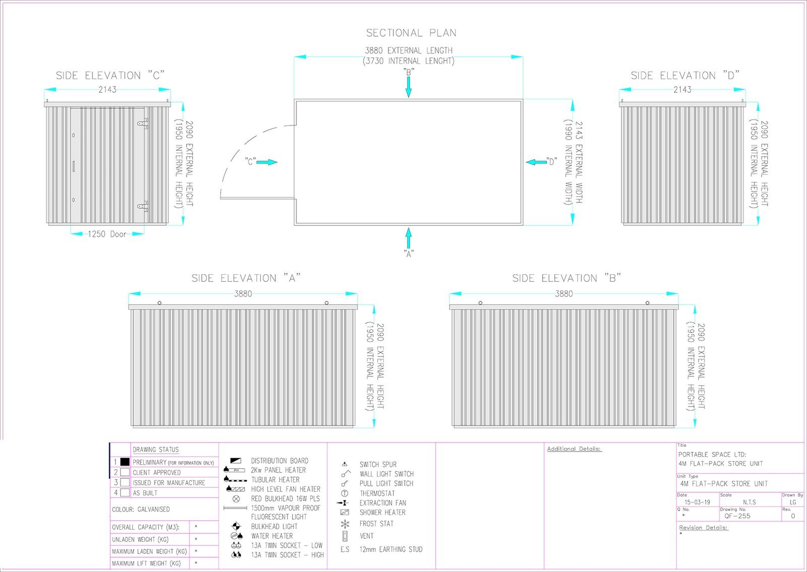 CONTENEDOR PLANO 4M X 2.1M ALMACÉN – GALVANIZADO – Image 6