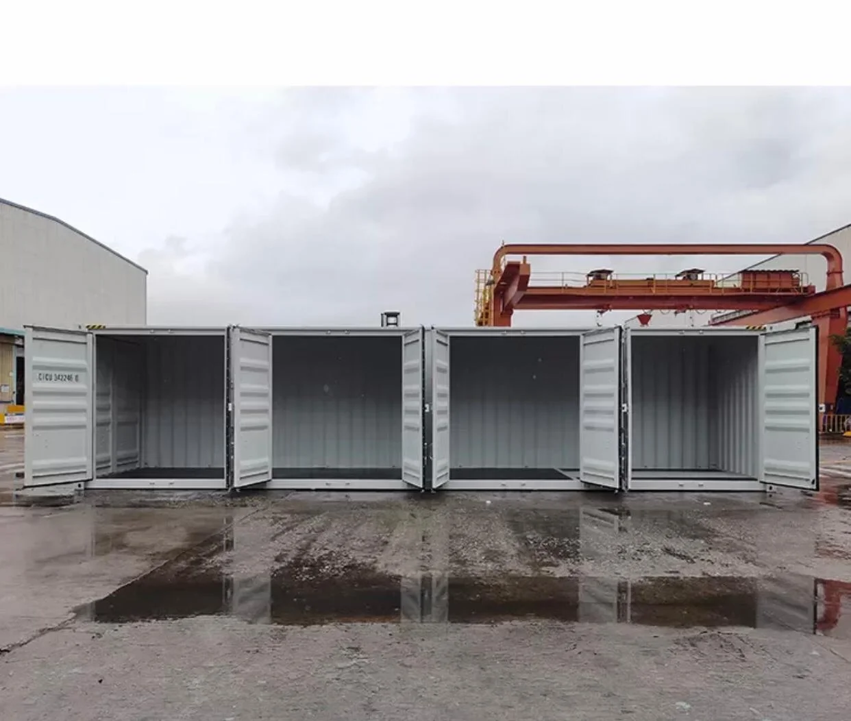 CONTENEDOR DE ACCESO LATERAL COMPLETO DE 40 PIES BLANCO 2