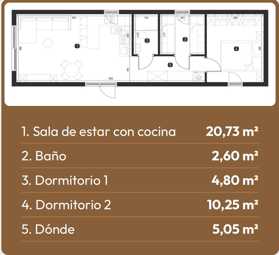 CASA MÓVIL EMERALD 12,90 X 4,13 MT – Image 50