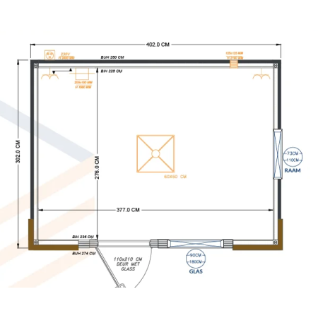 CONTENEDOR DE OFICINA 4 X 3 M MODELO HELSINKI – Image 3