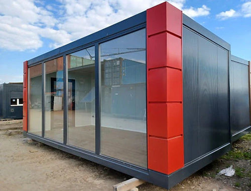 CONTENEDOR DE OFICINA OPEN SPACE 3 X 6 CON VITRINAS – Image 2