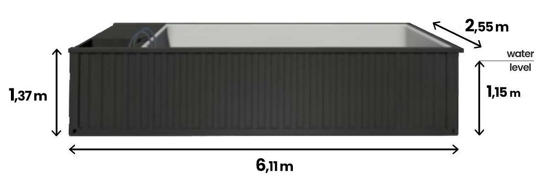 Piscina contenedor 6,2 mx 2,5 m Jet Swim, Sport&Spa – Image 5