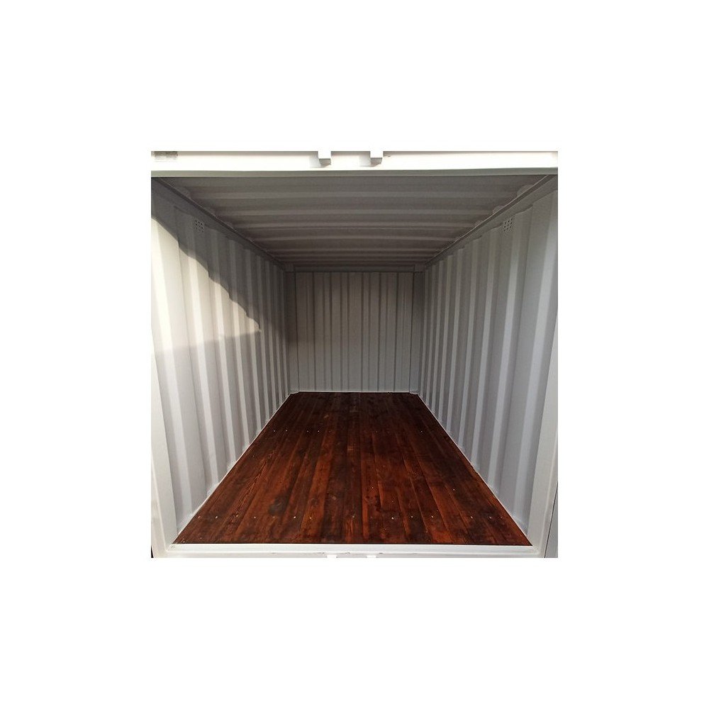 CONTENEDOR DE ENVÍO DE 10 PIES (UN VIAJE) BLANCO (RAL 9003) – Image 2