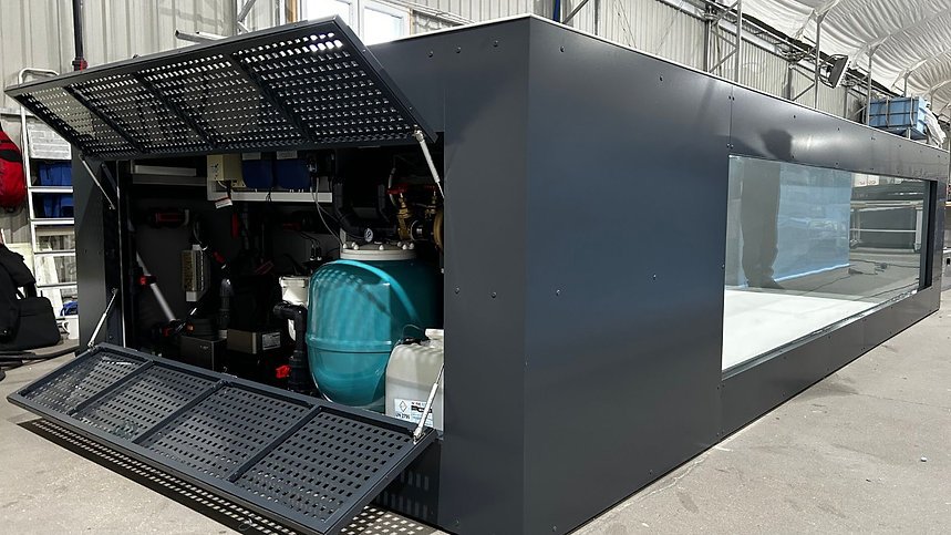 Piscina de polipropileno de 6,5 mx 2,5 m con ventana de 4 m – Image 3