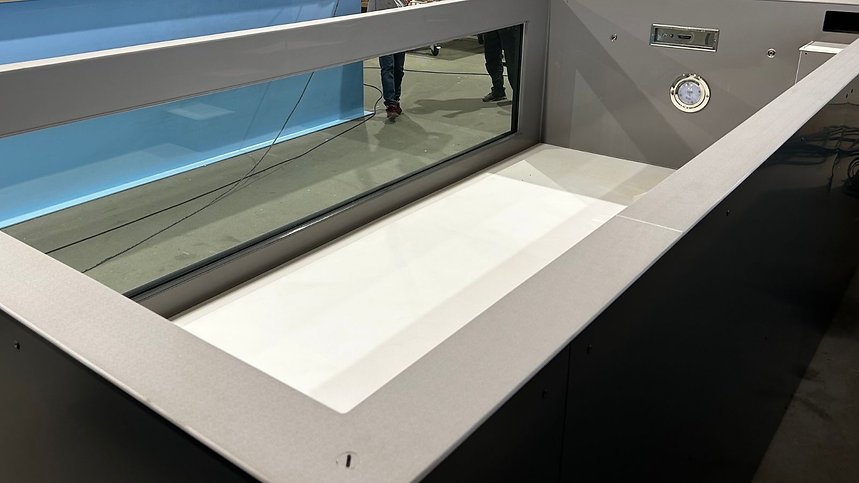 Piscina de polipropileno de 6,5 mx 2,5 m con ventana de 4 m – Image 5